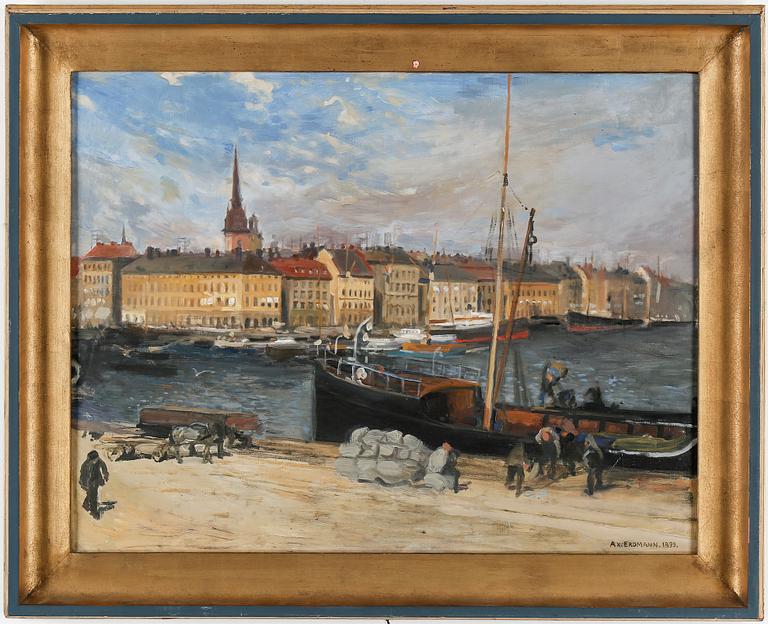 AXEL ERDMANN, olja på duk, sign och dat 1899.