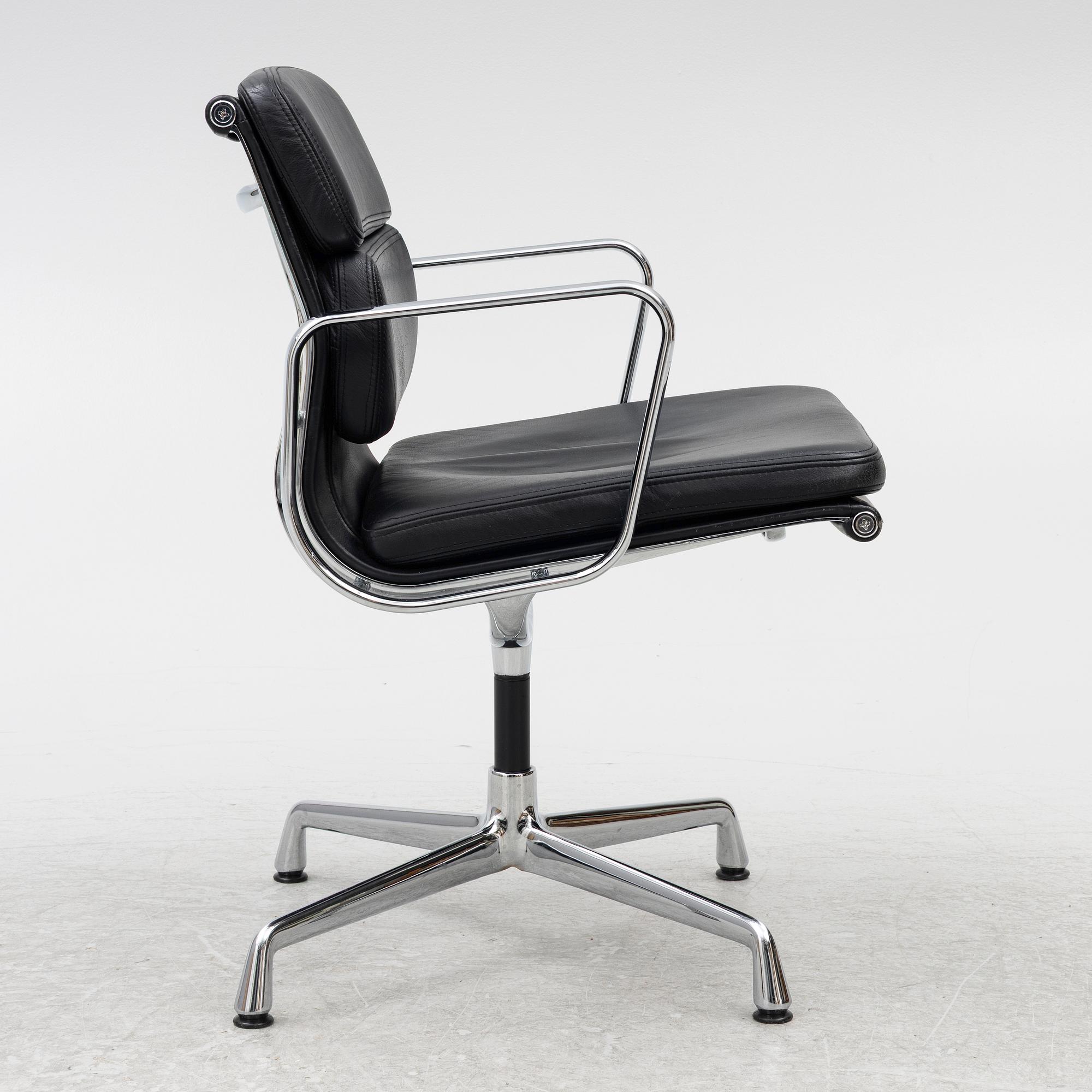 Charles & Ray Eames, an 'EA208 Soft Pad Chair' swivel chair, Vitra, 2010's.