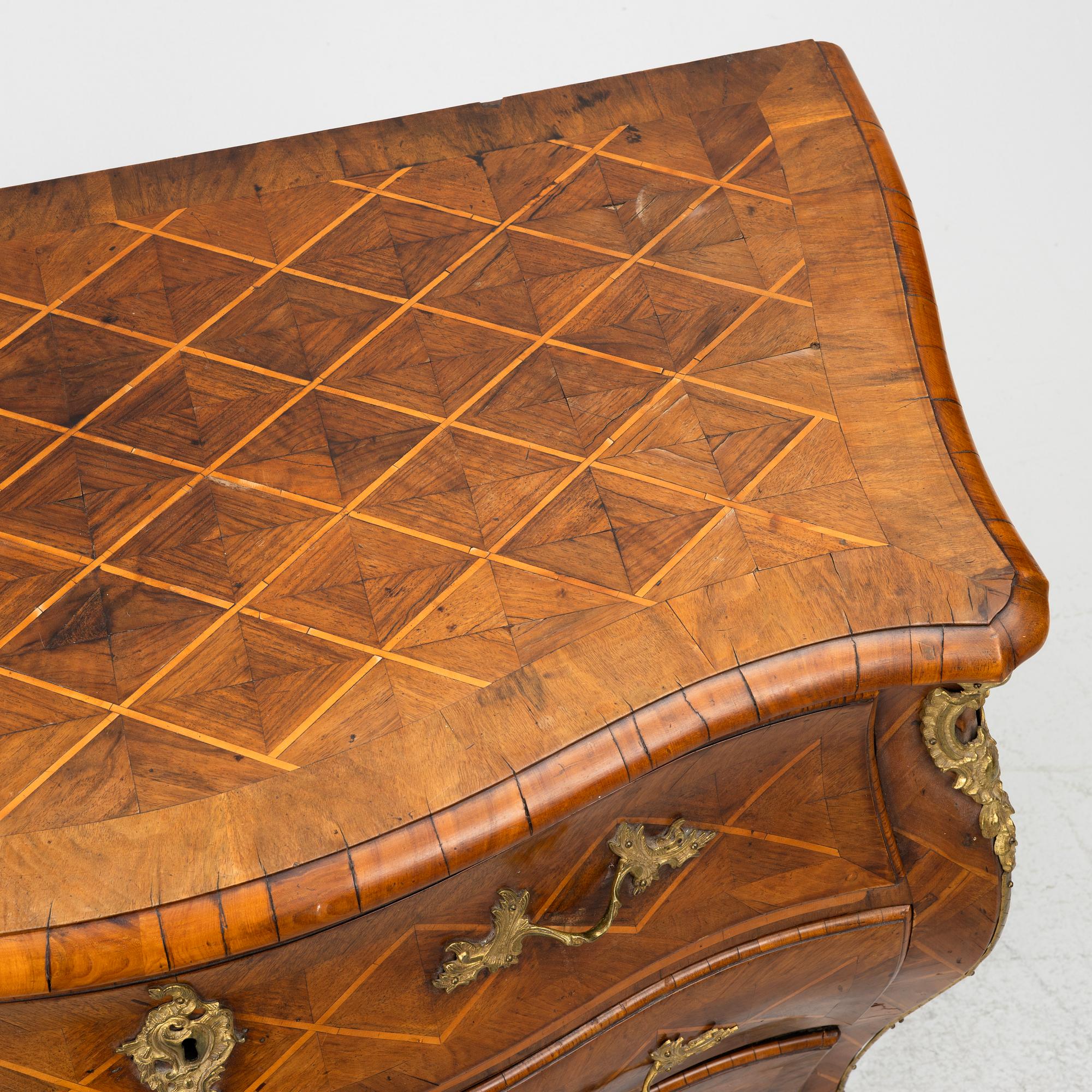 A Rococo dresser, 18th century.