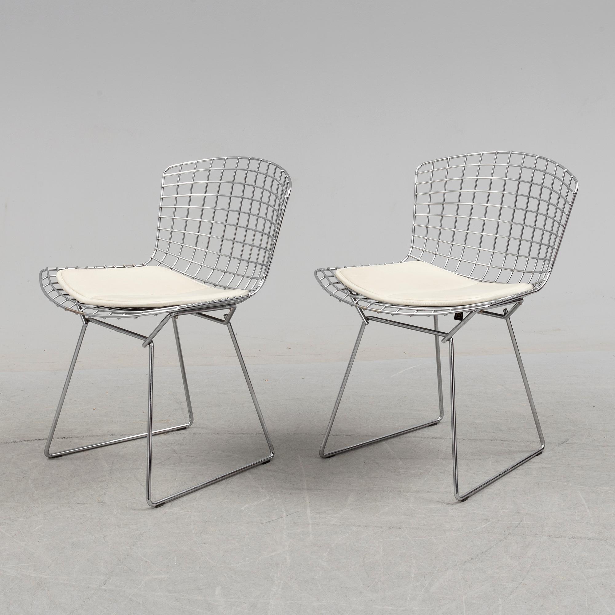 HARRY BERTOIA, stolar, ett par, "Side chair", Knoll.