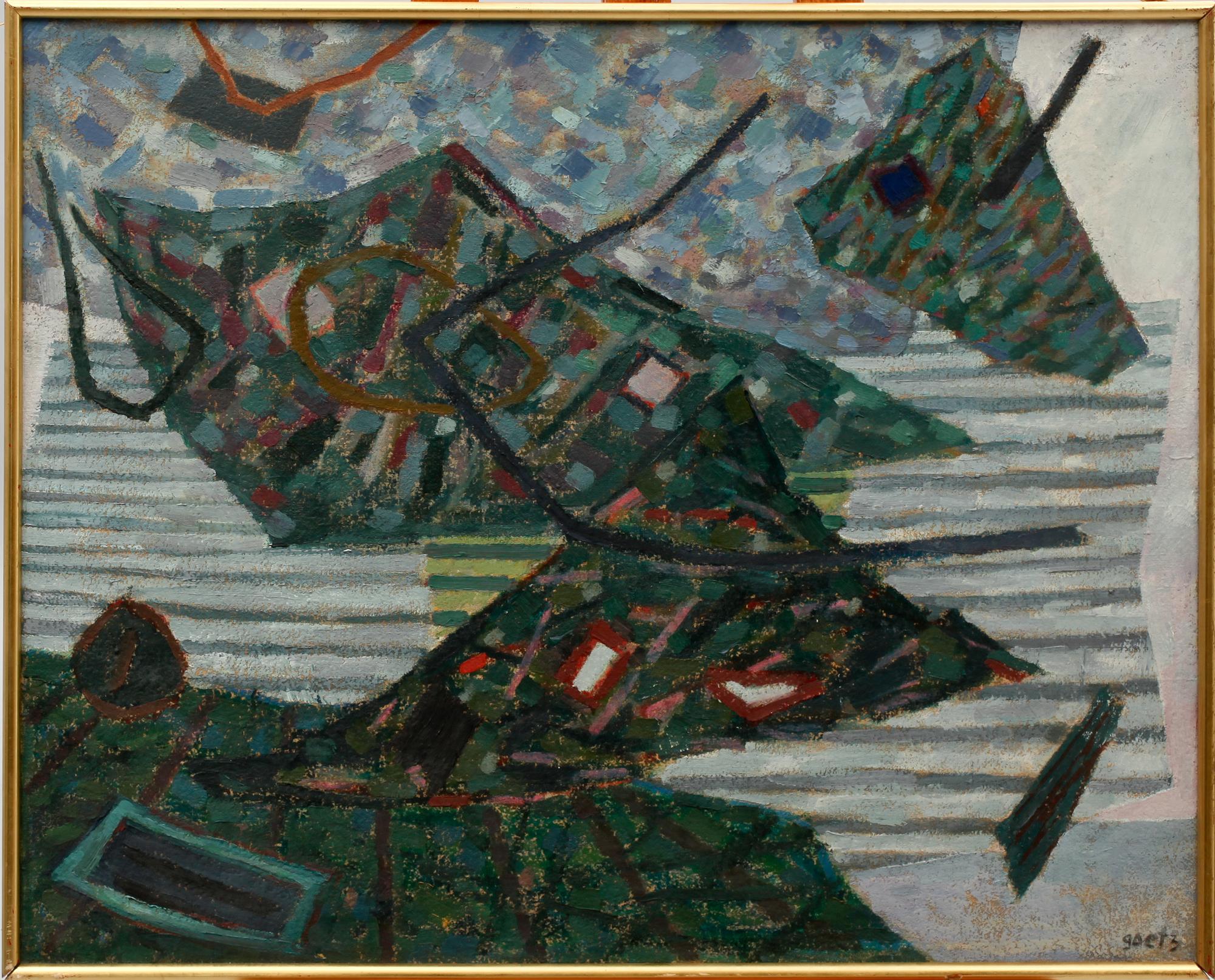 HENRI GOETZ, olja på duk, sign, a tergo dat 1967.