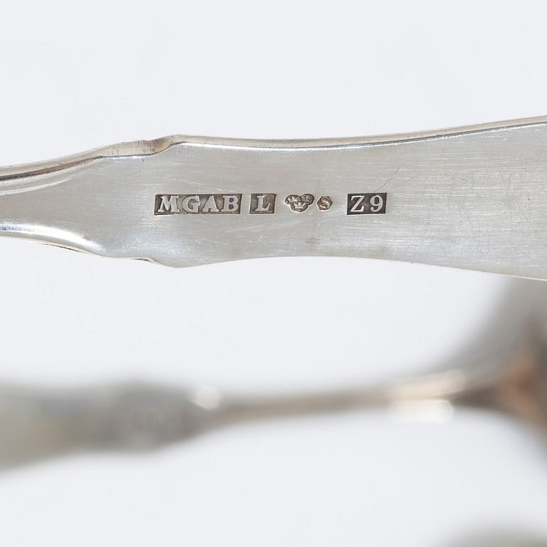 Eric Löfman, a 87-piece silver flatware set, model 'uppsala', MGAB, Sweden, 1962-67.