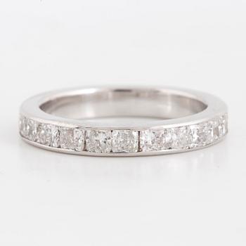 Eternity princess-cut diamond ring.