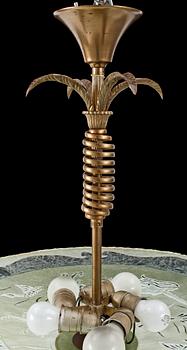 TAKLAMPA, Art Deco, 1940-tal. Höjd ca 55 cm.