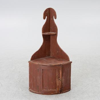 Corner cabinet, Folk art, 19th century.