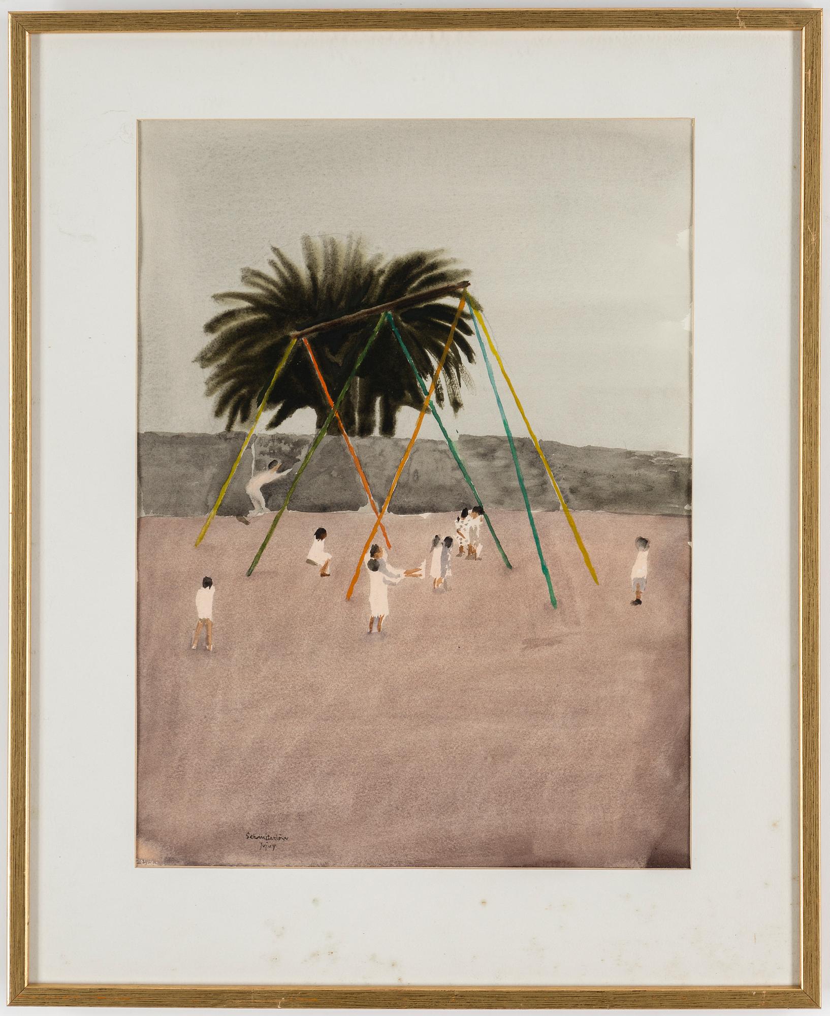 BERTRAM SCHMITERLÖW, watercolour, signed Jujuy (province in Argentina).