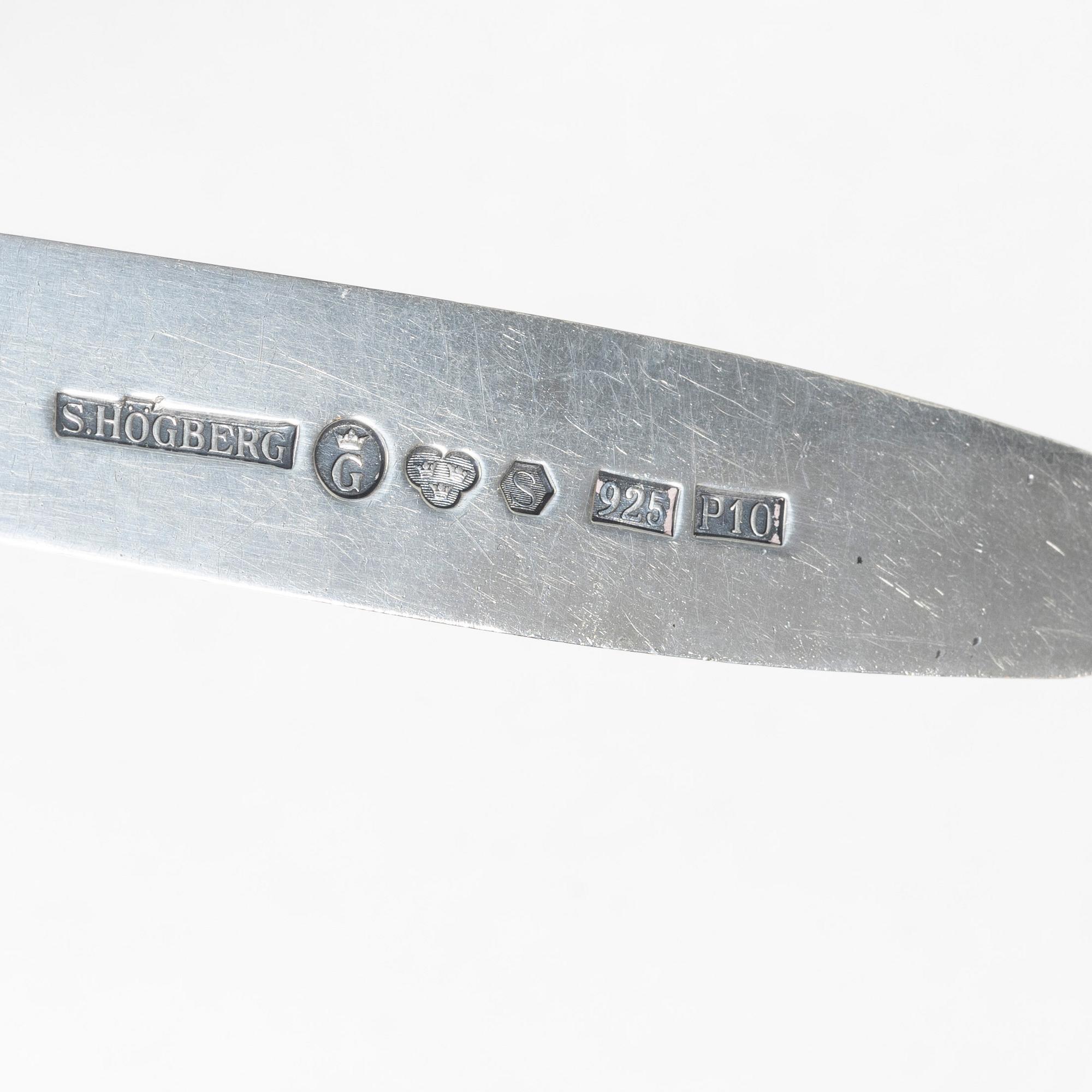 Sven-Erik Högberg, brevkniv, sterlingsilver, Göteborg, 1989.