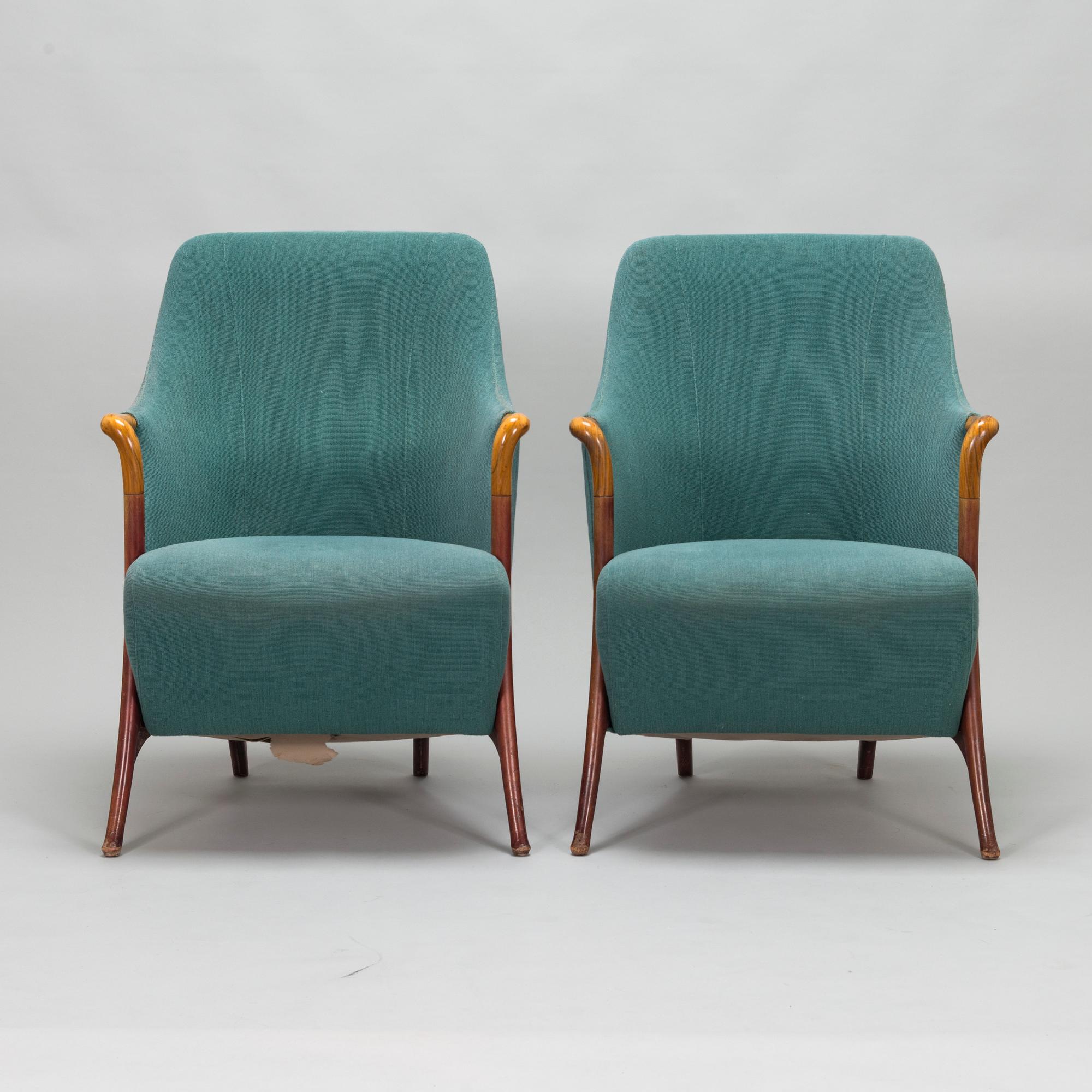 Umberto Asnago, fåtöljer, ett par, "Progetti 63220", Giorgetti, Italien, 1980-tal.