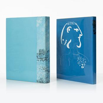 Marc Chagall, böcker, 6 st, "Chagall Lithographe I-VI, 1922-1985", Fernand Mourlot.