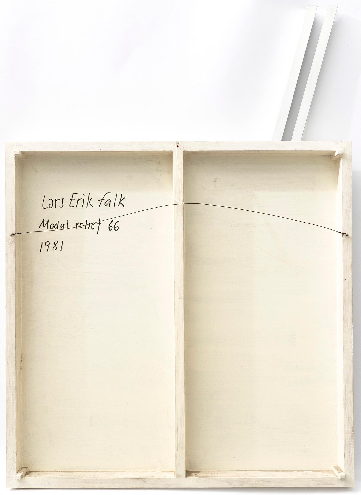 Lars-Erik Falk, relief signerad och daterad 1981.