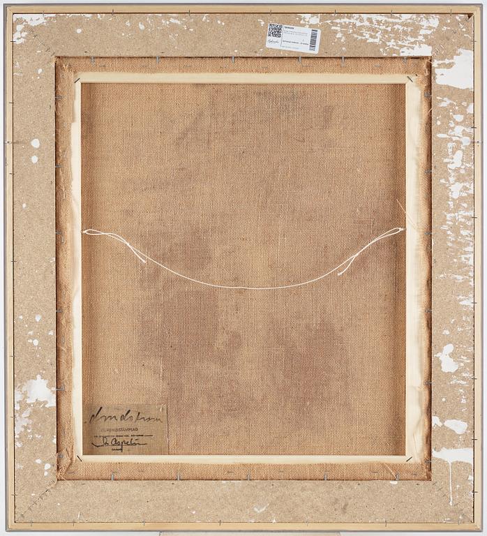 Bengt Lindström, mixed media on paper laid down on canvas, 1960s, estate stamp signed Curt Aspelin verso.