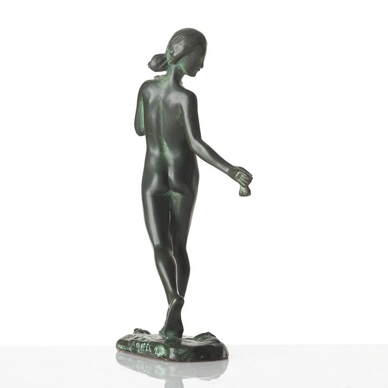 ARVID KNÖPPEL. Sculpture, bronze. Signed and dated -23. Foundry mark Otto Meyers Eftr. Fud.