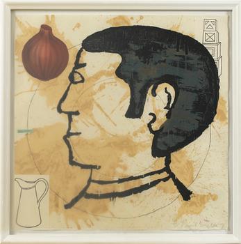 Donald Baechler, "Onion eater", 1991.