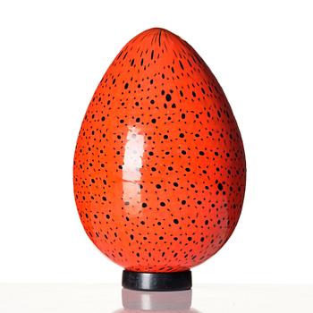 Ludovico Diaz De Santillana, a "murrine" glass egg sculpture, Venini, Murano 1960s.