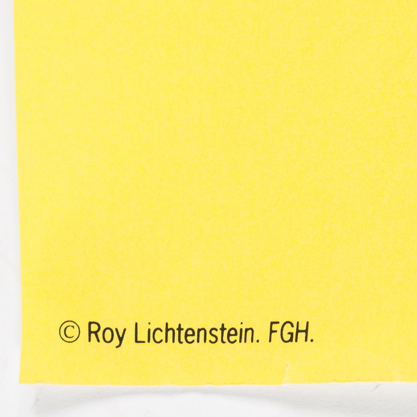 ROY LICHTENSTEIN (efter), utställningsaffisch, 1991, Moderna Museet, Stockholm.