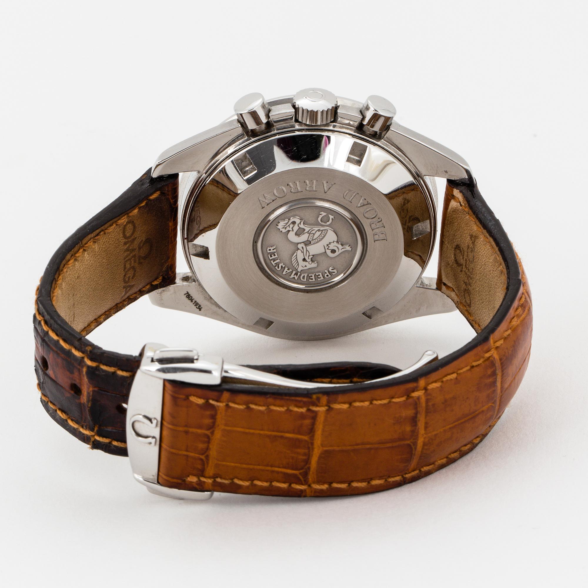 OMEGA, Speedmaster, Broad Arrow, "Tachymètre Base 1000", Chronometer, chronograph, wristwatch, 42 mm,