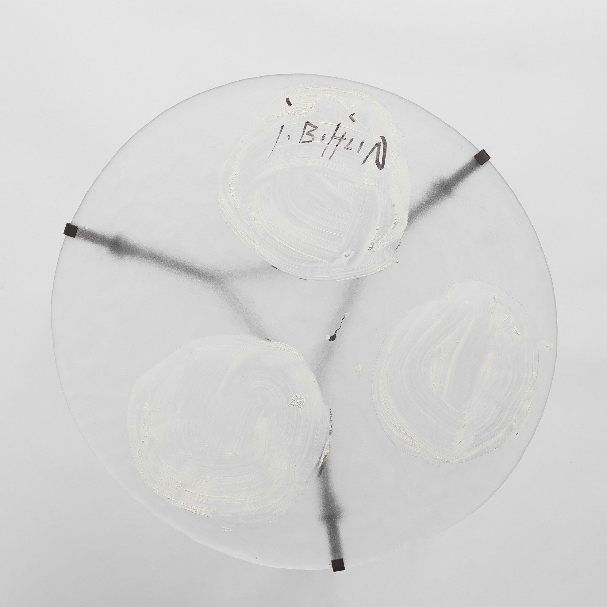 Jonas Bohlin, an "Art Against Aids" table, ed. 2/12, Pukebergs Glasbruk & Rolf Söderdal, post 1992.
