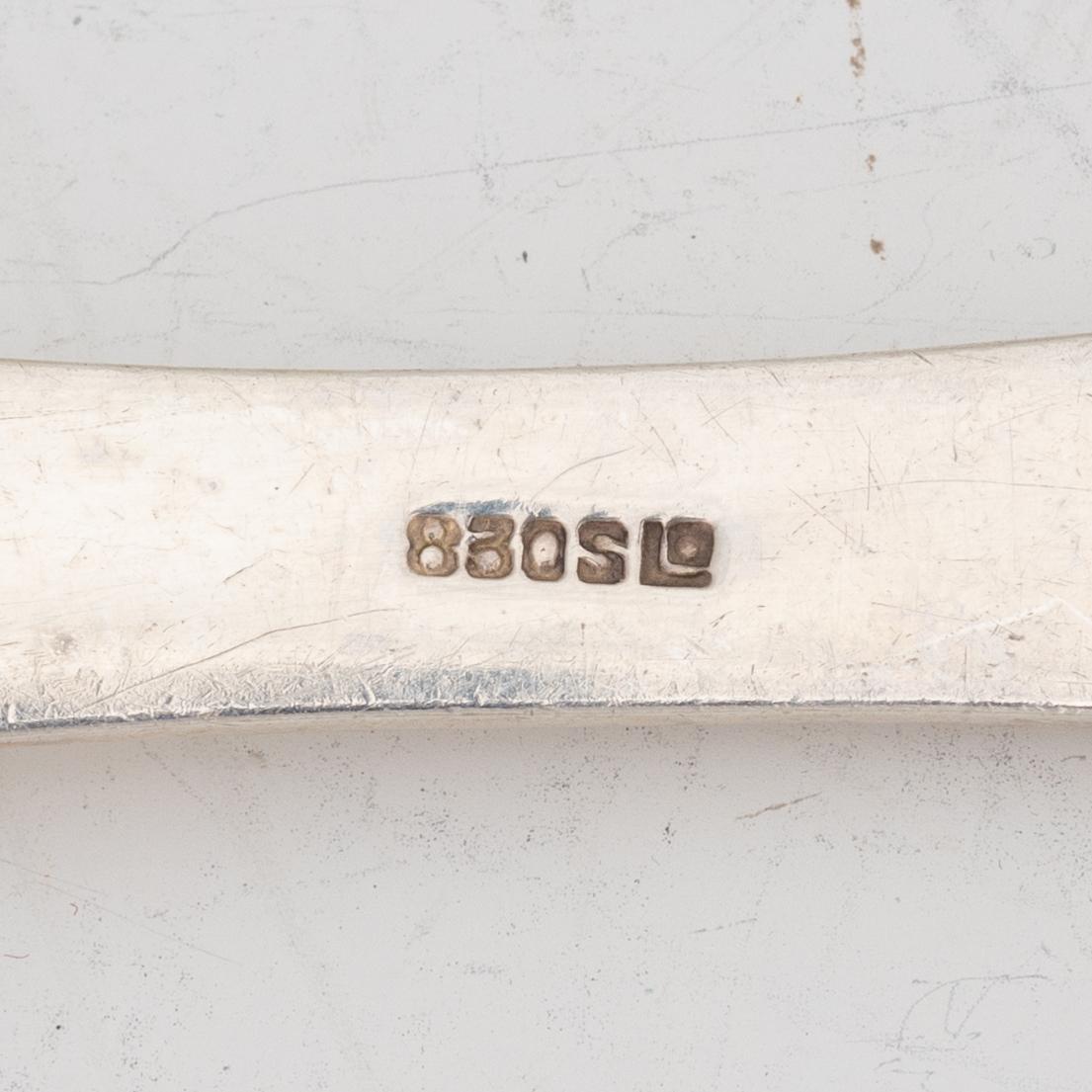 Serving cutlery, 3 pieces, silver, Norway.