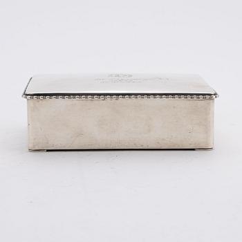 A silver cigarr box, Denmark, 1926.