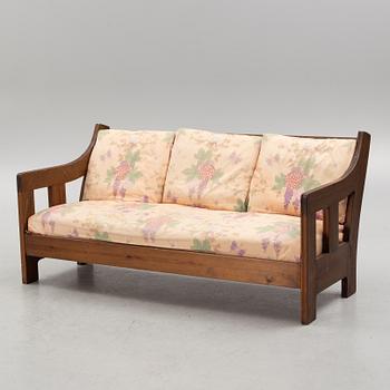 Carl Westman, a stained pine sofa, Sweden ca 1910.