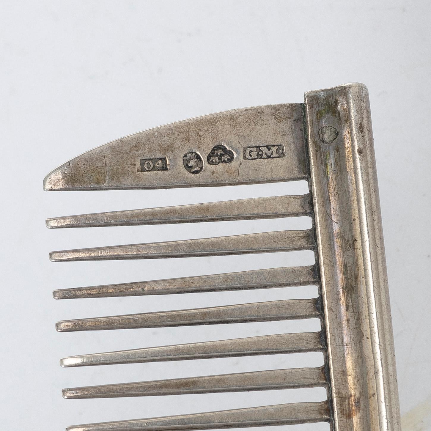 Silver, 9 pieces, Sweden and Denmark, 19th-20th century.