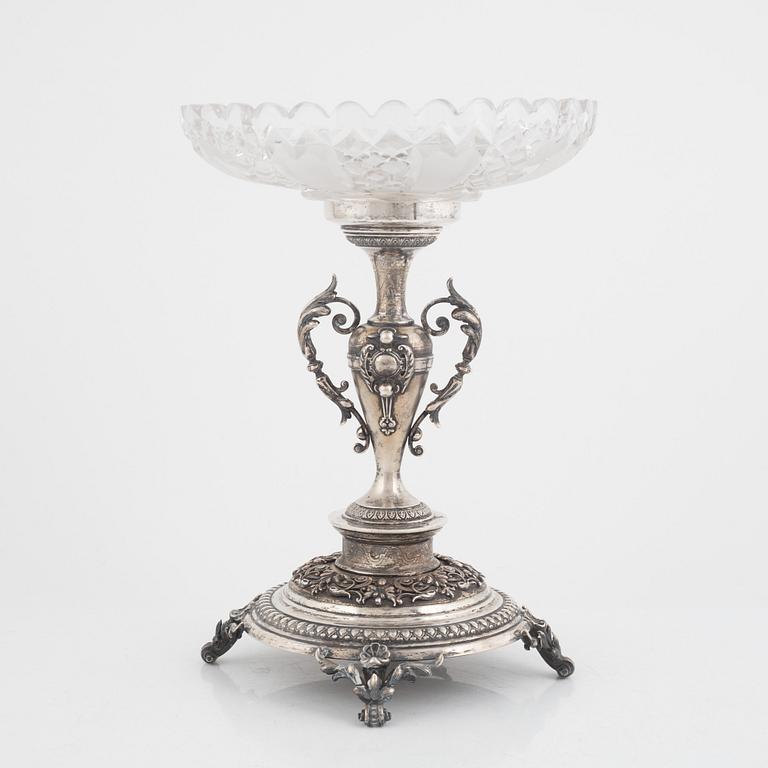 A Swedish silver bowl on foot, Stockholm, early 20th Century.