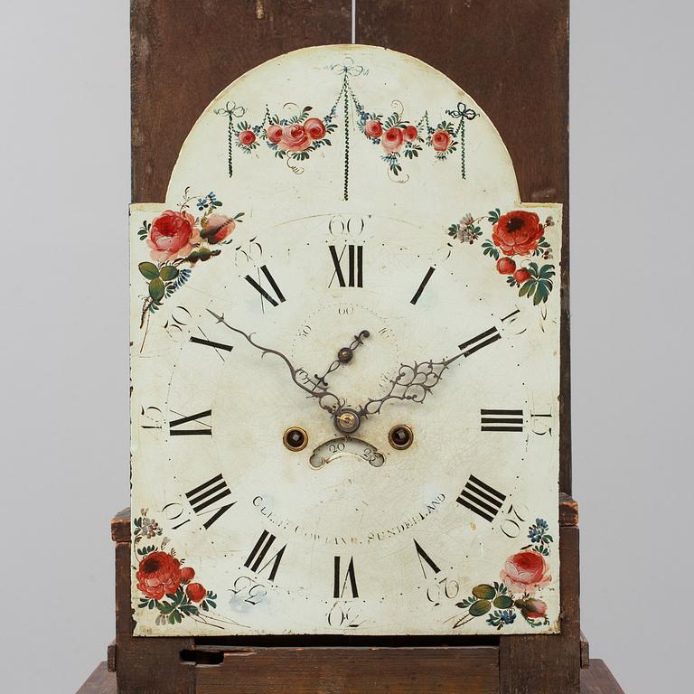 A Sunderland longcase clock, 19th century.