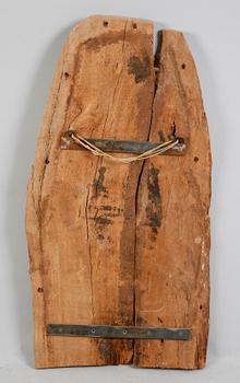 SARKOFAGFRAGMENT, trä, Egypten.