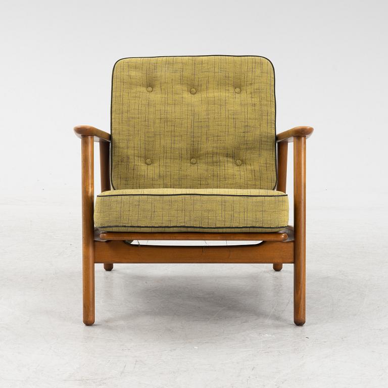 Hans J Wegner, a model 'GE233' teak easy chair, Getama, Gedsted, Denmark.