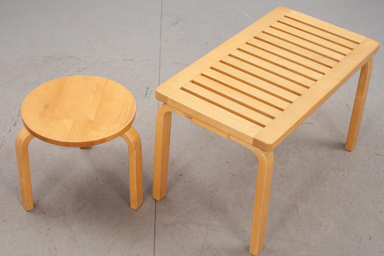 BÄNK samt PALL, Alvar Aalto, Artek.