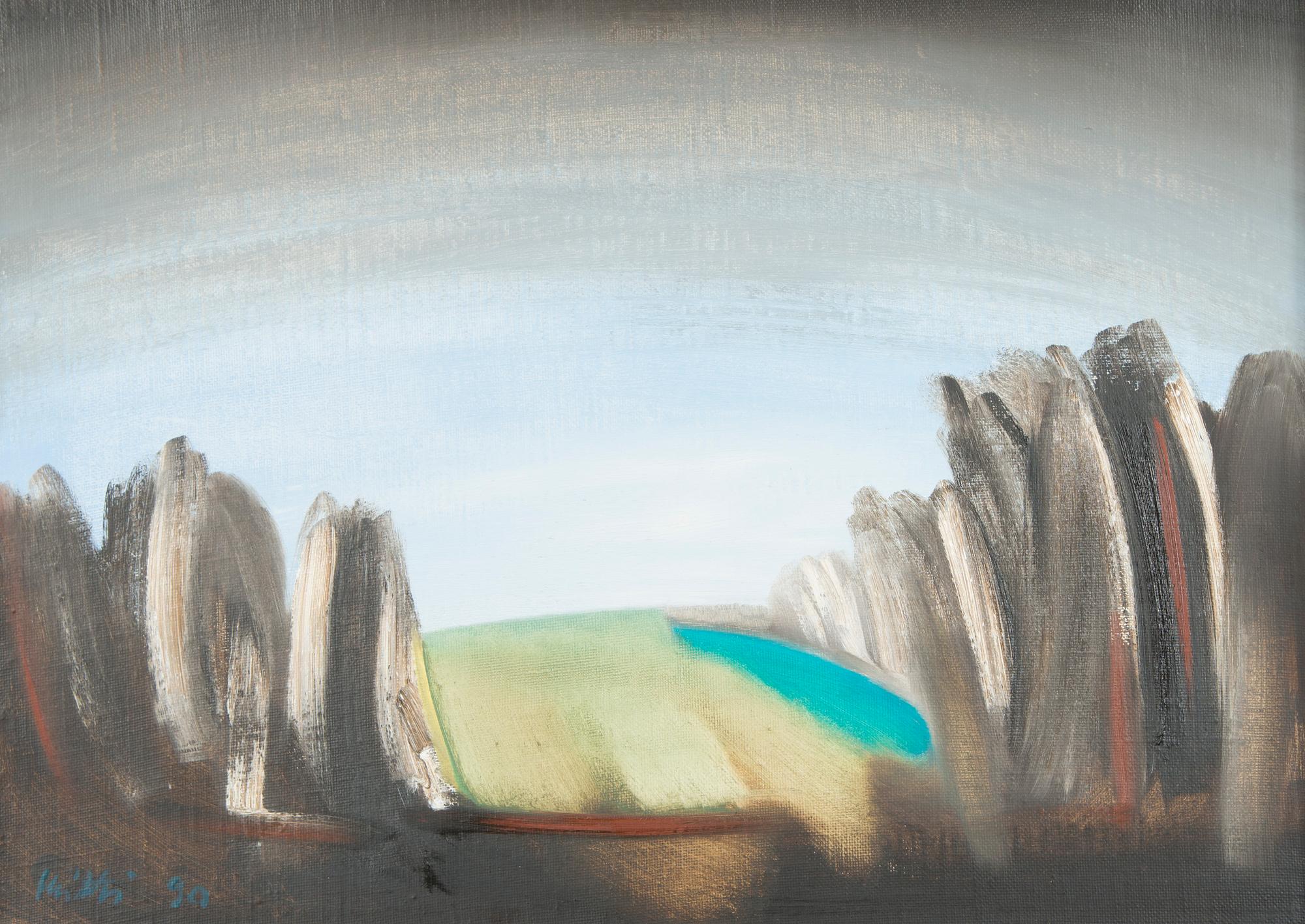 Heitti Polli, "Kevadine maastik" (Spring Landscape).