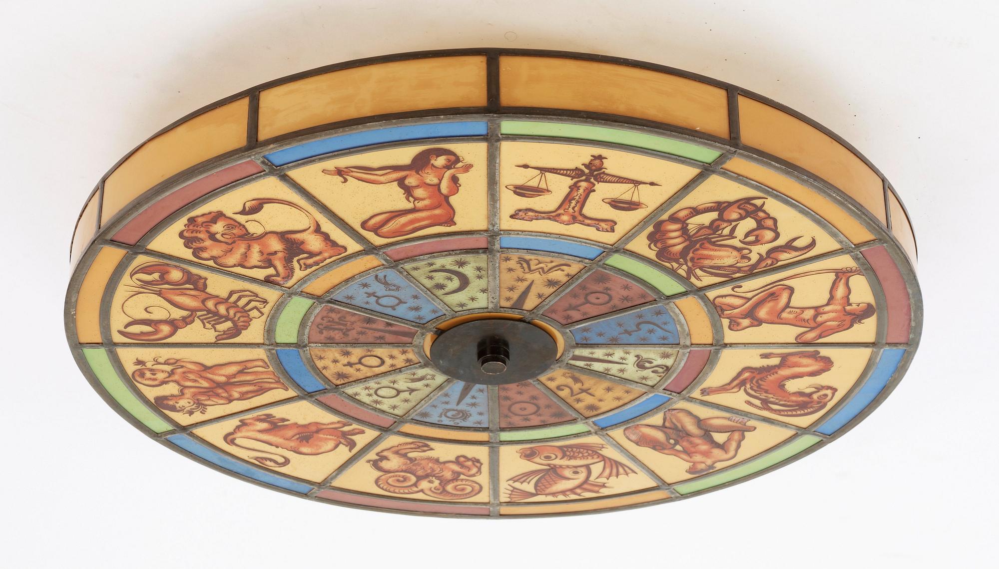 OKÄND FORMGIVARE, plafond, sannolikt Sverige, 1920-30-tal.