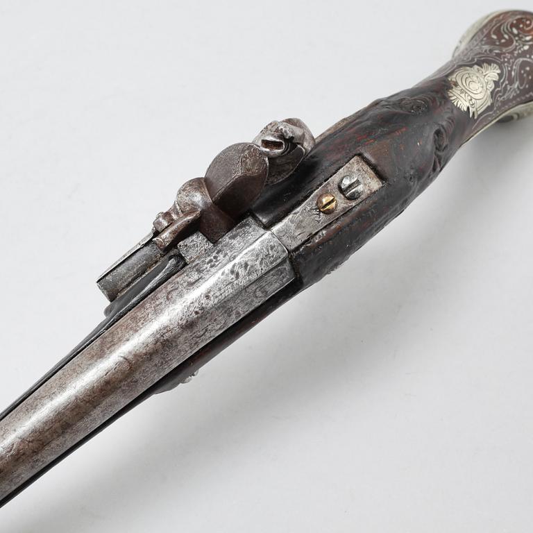 A flintlock gun, probably Turkey, first half of the 19th cnetury.