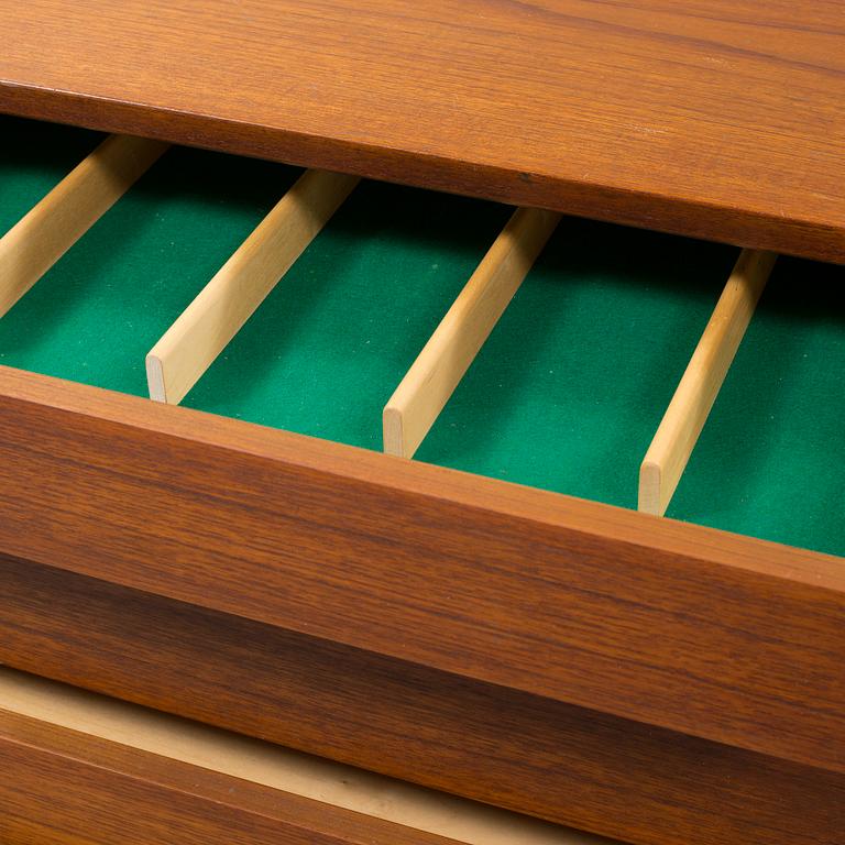 NILS JONSSON, A 'Trio' teak veneered sideboard from Troeds, 1950's/60's.