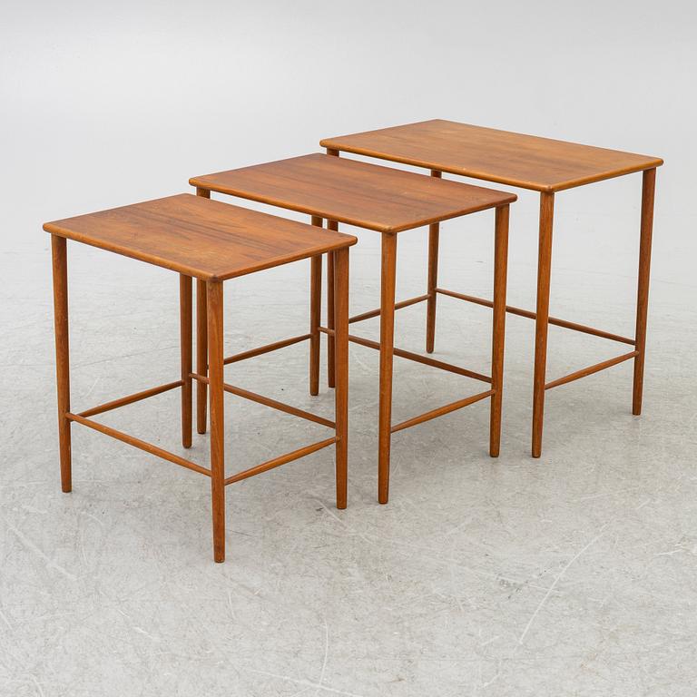 Tea table, 3 pieces, 1950s/60s.