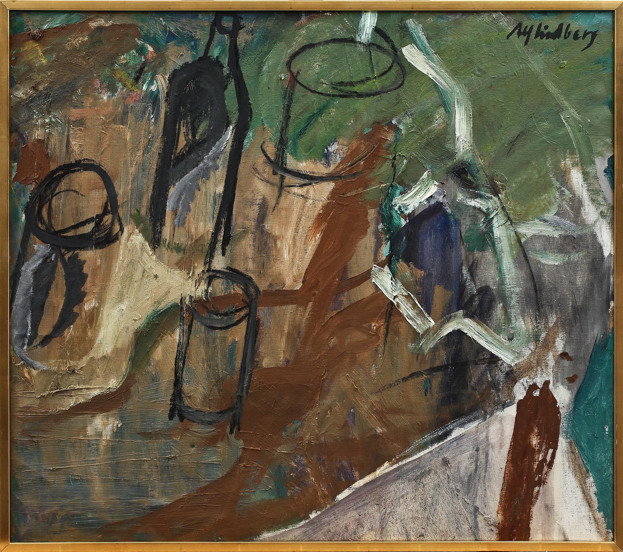 ALF LINDBERG, olja på duk, sign.