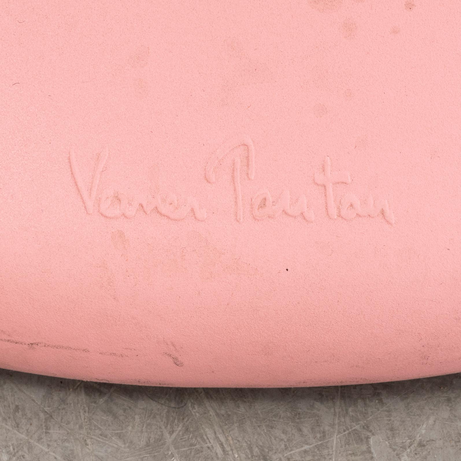 Seven 21st Century 'Panton chairs' by Verner Panton for Vitra, designed 1960.