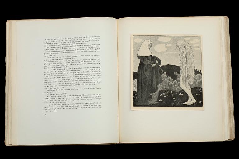 BOK, "John Bauer, Bland Tomtar och Troll, Ett Urval", nr 183/200, Åhlén & Åkerlunds Förlags Ab, Stockholm, 1918.