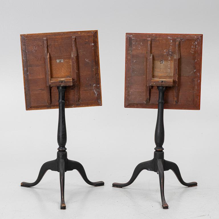 Fällbord, ett par, Sverige, omkring år 1800, Sengustavianska.