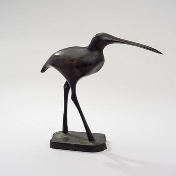 TAPIO WIRKKALA, A BIRD SCULPTURE. Snipe.  Mid 1970s.