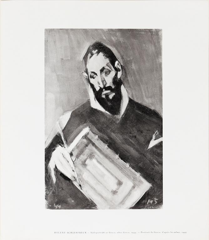 HELENE SCHJERFBECK, portfolio with 48 black and white reproductions, Stockholm 1945.
