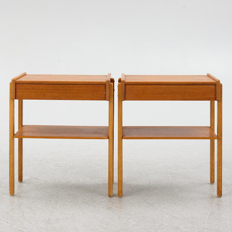 A pair of nightstands, AB Carlströms & co Möbelfabrik, second half of the 20th century.