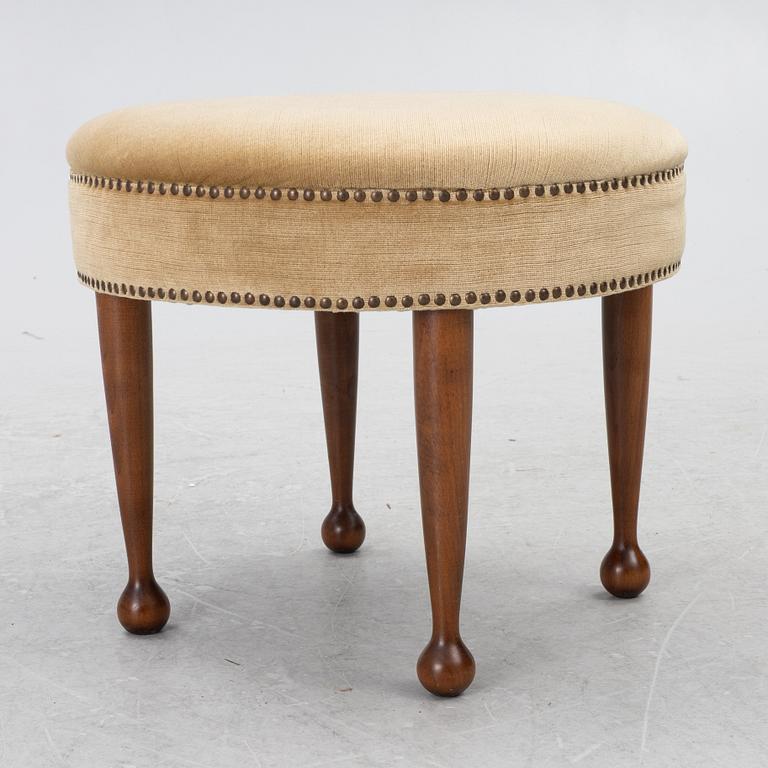 A Swedish Modern ottoman, Sweden, 1940's.
