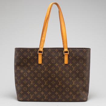 LOUIS VUITTON, a monogram canvas 'Luco' bag.