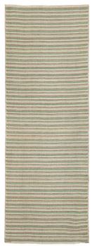 531. MATTA. "Randig med tvist, grön". Rölakan. 461 x 167,5 cm. Signerad AB MMF BN.