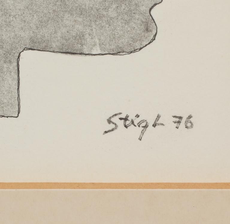 STIG LINDBERG, blandteknik, signerad och daterad 76.