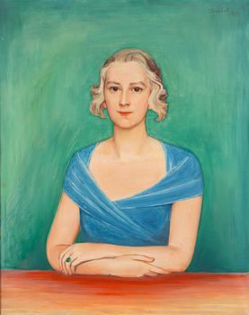 Nils Dardel, Nils von Dardel, olja på duk, signerad och daterad 1935.
