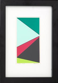 Olle Baertling, färgserigrafi, 1965-68, signerad och numererad 46/300.