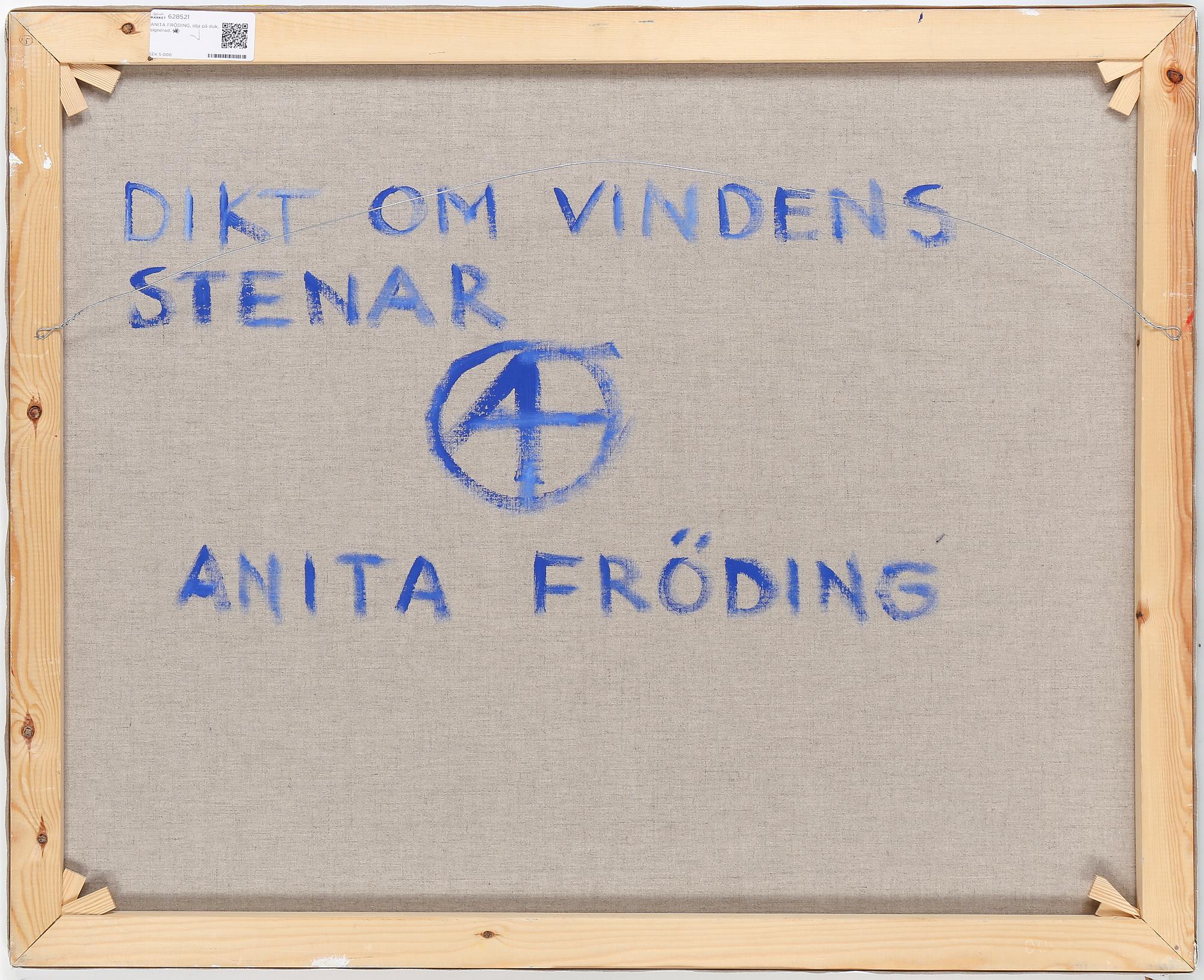 ANITA FRÖDING, olja på duk, signerad.