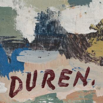 GIUSEPPE DURÉN, olja på pannå, signerad.